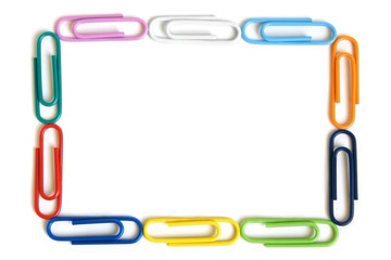 Multicolored paper clips