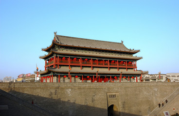 Xi'an city wall in china © birdmanphoto