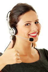Call center woman