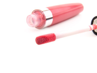 Lip gloss isolated on a white background