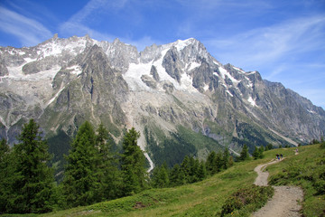 Fototapeta na wymiar Grandes Jorasses (Monte Bianco)