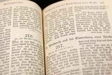 Obraz premium Altes Gesangsbuch