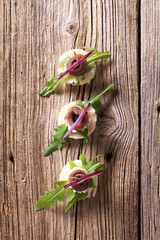 Anchovy canapes