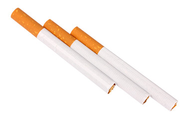 Three cigarettes with filter