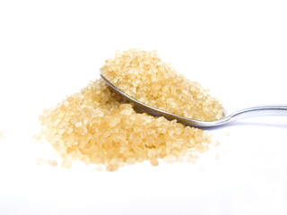 spoon and cane sugar