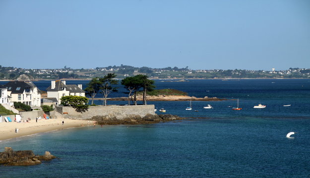 plage de Carantec,Lou&euml;t,baie,morlaix,baie