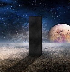 Monolith on Lifeless Planet