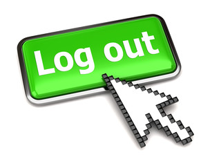 Log out button and arrow cursor