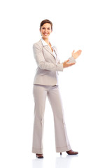 presenting  business woman
