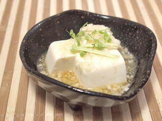 ネギだれ豆腐