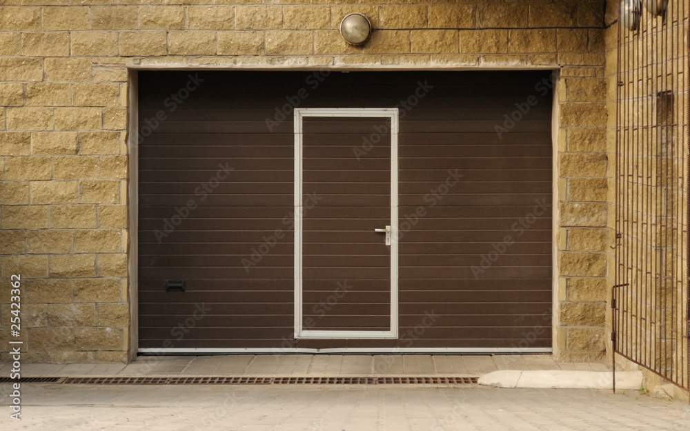 Wall mural garage doors