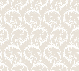 Seamless floral retro pattern