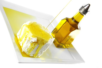 white soft cheese with oil