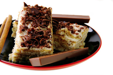 lemon cake with chocolate