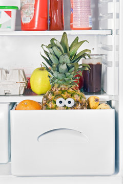 pineapple in fridge