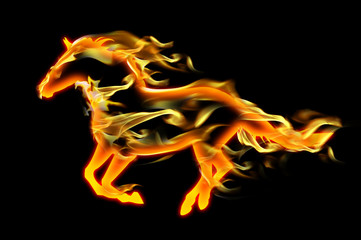fiery horse © grafik_art