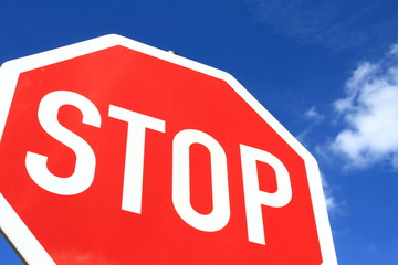 Stopschild in Deutschland.