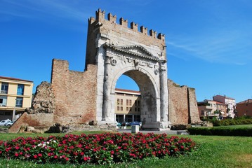 Augustus' triumph arch, Rimini, Italy