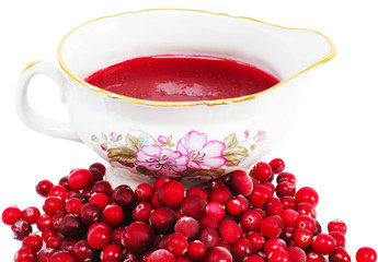 cranberries and sauce