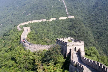 Zelfklevend Fotobehang The Great Wall of China between Jiankou and Mutianyu. © Lukas Hlavac