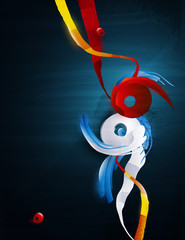 abstract vector graphic, bright background in graffiti