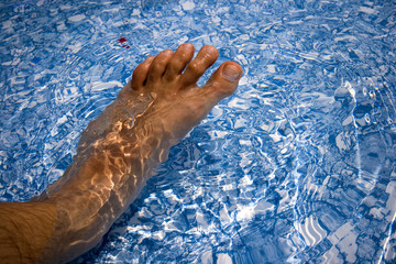 Fuß im Wasser