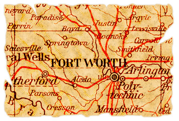 Fort Worth old map