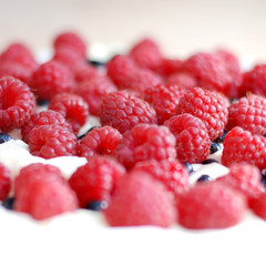 Raspberry cake.