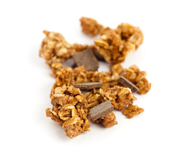 cereals whit chocolate isolated