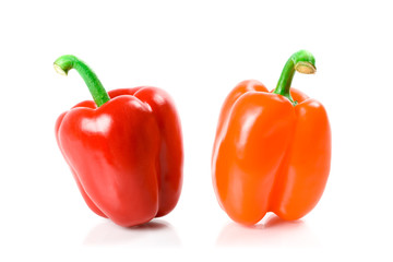 two bell peppers