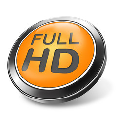 3d button full HD orange