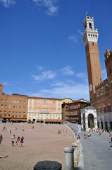 Obraz premium Siena, Palazzo Pubblico, Campo #100820-032