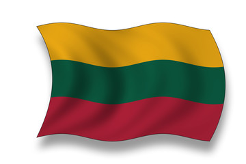 Obraz premium Flag of Lithuania