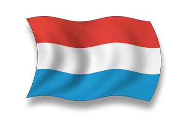 Obraz premium Flag of Luxembourg