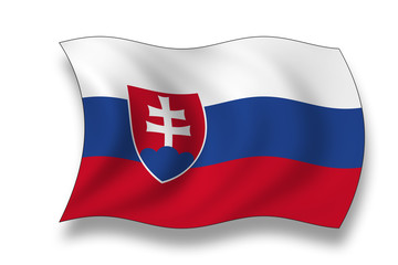 Fototapeta premium Flag of Slovakia