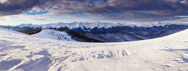 morning in mountains