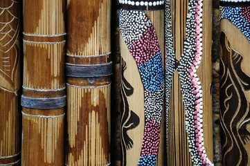 Keuken spatwand met foto Didgeridoo © AF