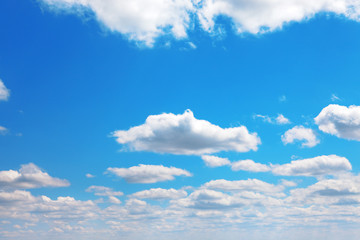 Obraz premium Colorful bright blue sky background.