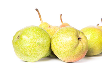 Pears isolated on a white