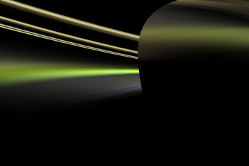 Abstrakt farbiges Lichtobjekt mit Platz f&uuml;r Text