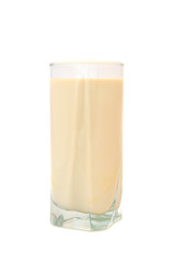 Glass of Ryazhenka (Fermented Baked Milk)