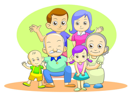 Multi-generational family enjoying time together
