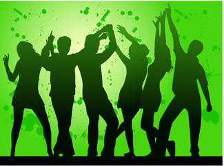 Party- grunge background