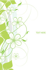 Obraz premium Abstract flowers background with place for your text