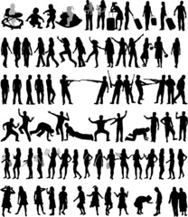 Conception Silhouettes - vektor design