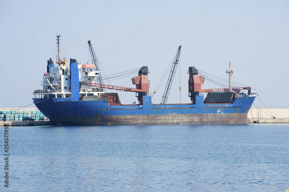 Wall mural cargo ship