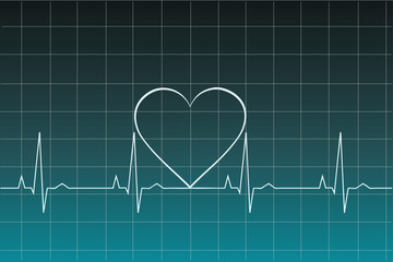Ekg heart beat