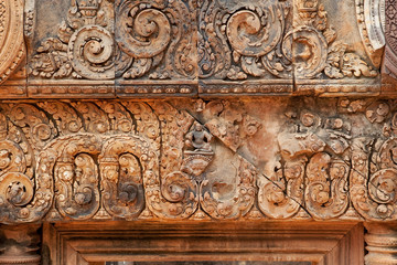 Khmer Relief in Banteay Srei