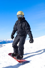 Fototapeta na wymiar snowboarder