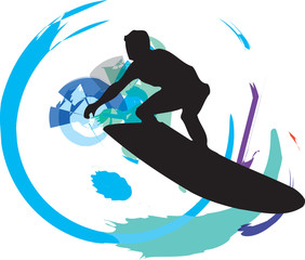 Surfer illustration